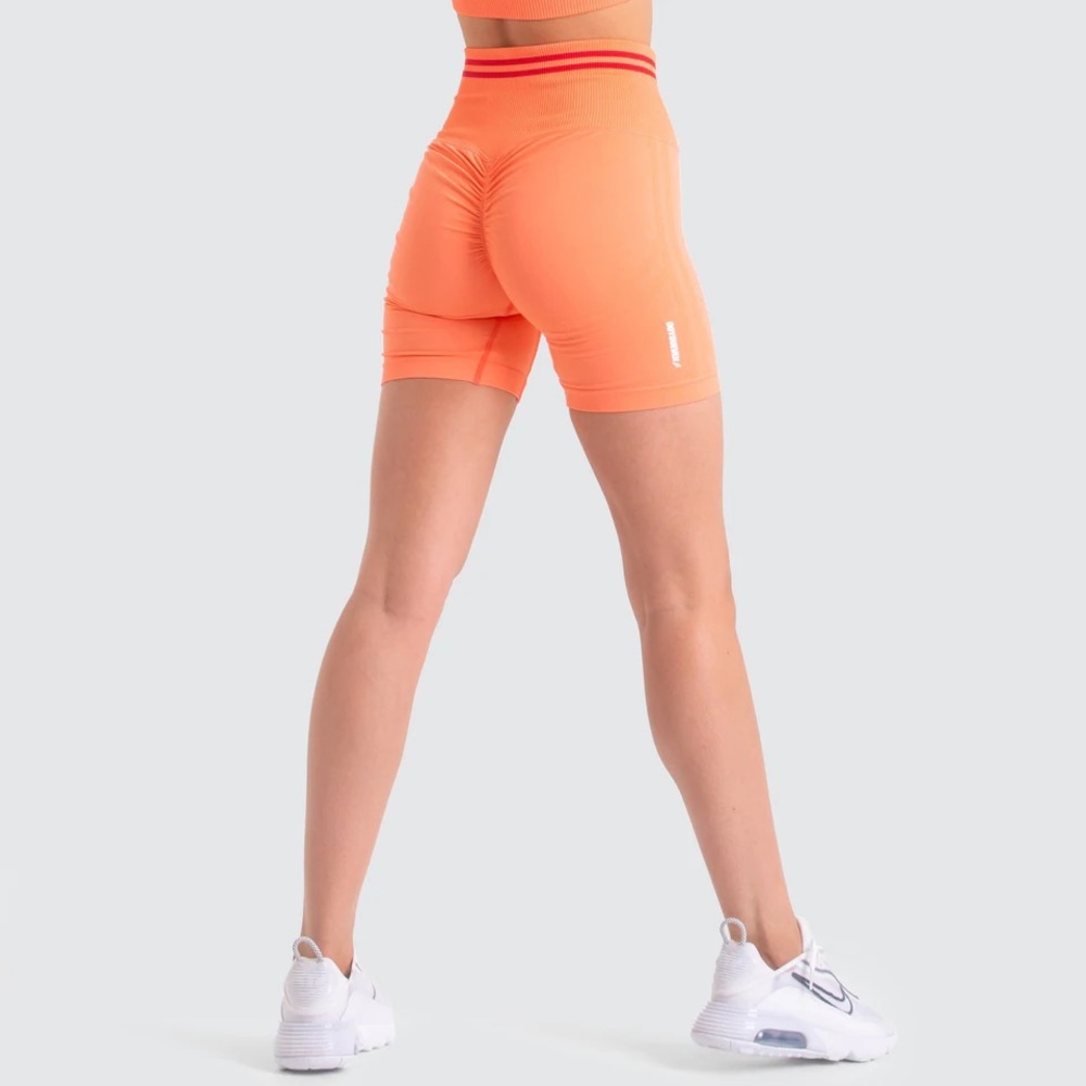 Do You Even Scrunch Seamless Shorts - Cantaloupe Orange